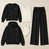 Coordinated Cardigan And Hoodie Set