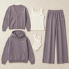 Coordinated Cardigan And Hoodie Set