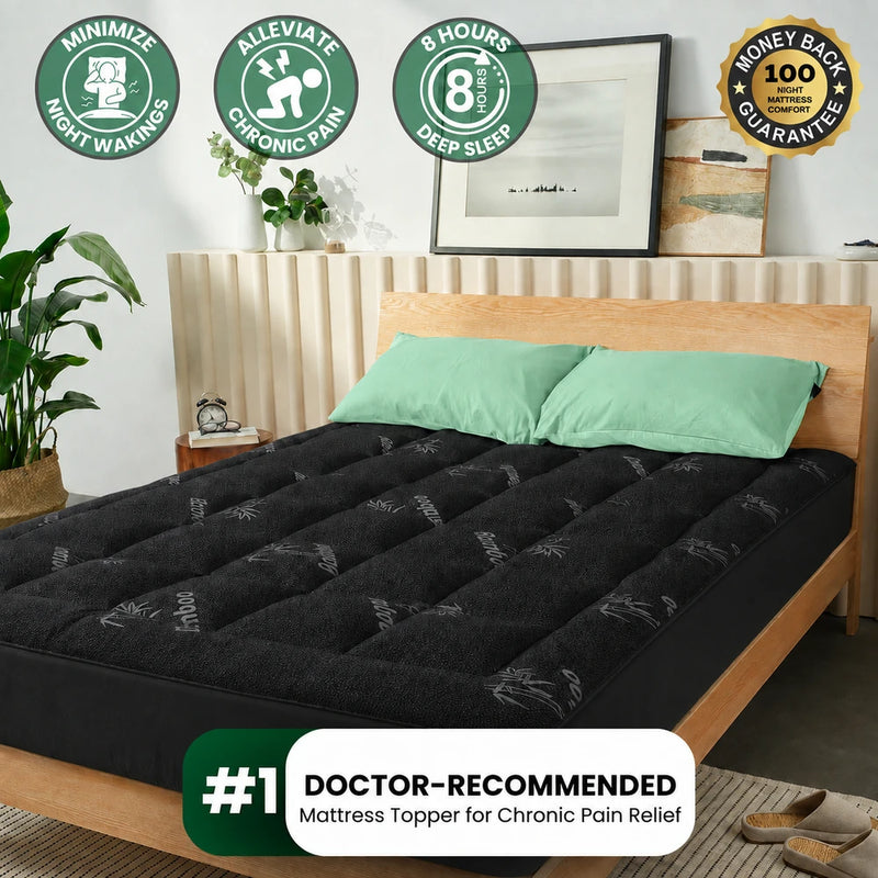 OrthoBed Bamboo Mattress Topper Bundle
