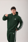 Men’s Contrast Stripe Hoodie & Jogger Two-Piece Tracksuit